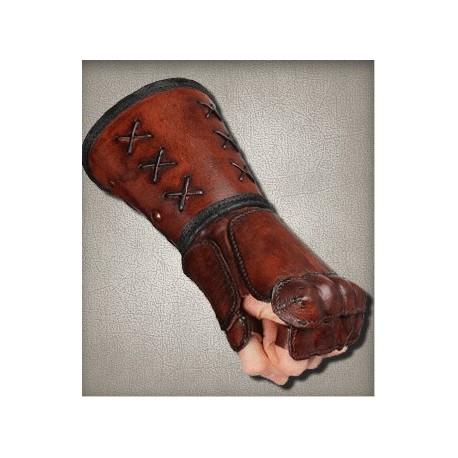 Gantelet Cuir - Marron - Main Gauche