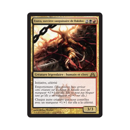 Or - Exava, sorcière sanguinaire de Rakdos (R) [DG