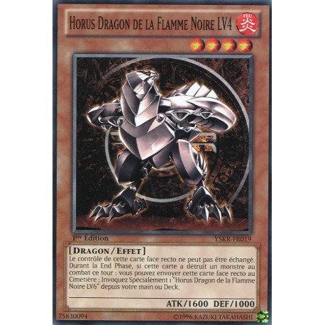 Horus Dragon de la Flamme Noire LV4 (C) [YSKR]