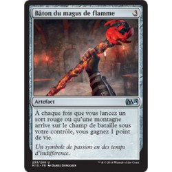 Artefact - Bâton du magus de flamme (U) [M15]