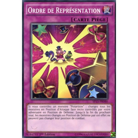 Ordre de Représentation  (C) [SP15]