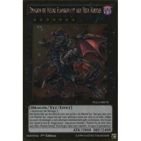 Dragon de Métal Flamboyant aux Yeux Rouges (Gold Rare) [PGL3]