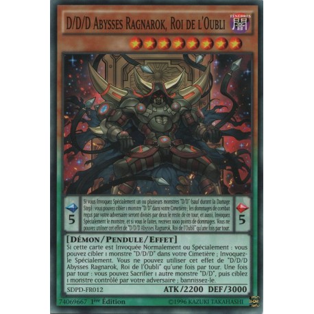 D/d/d Abysses Ragnarok, Roi De L'oubli (C) [SDPD]