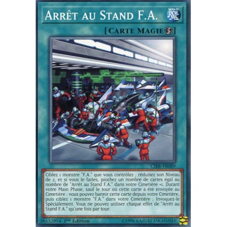 Arrêt au Stand F.A. (C) [CIBR]