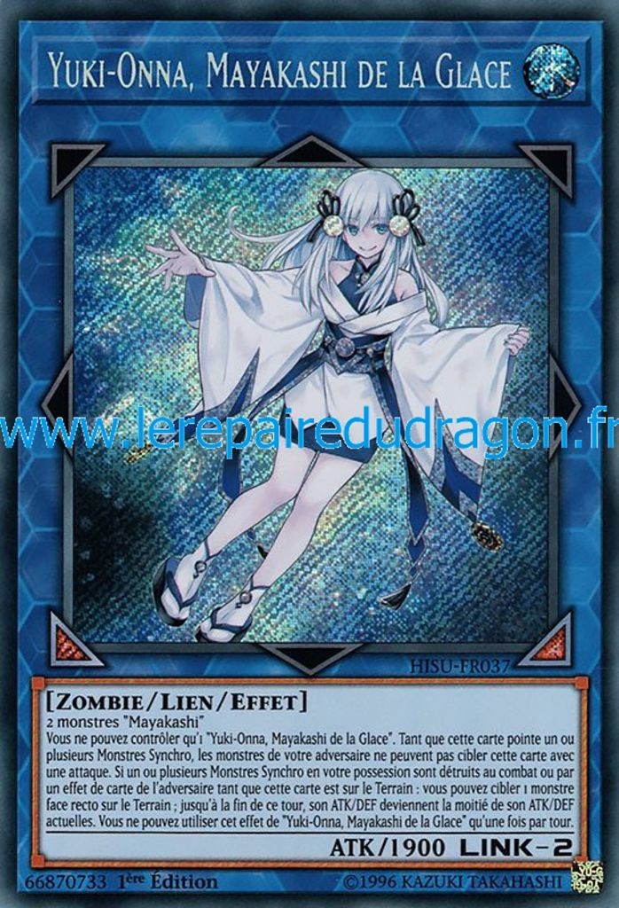 Yugioh Karte – Yuki-Onna, Die Eiszapfen-Mayakashi (Ultra Rare, Deutsch, 1. Auflage)