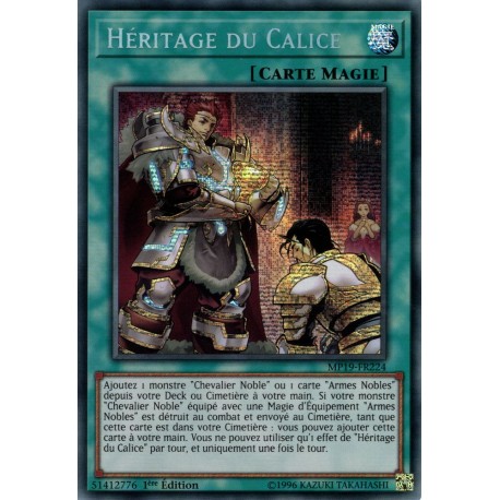 Héritage du Calice (PSR) [MP19]