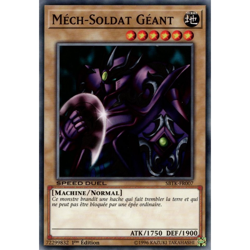 Carte Yu-Gi-Oh! Méch-Soldat Géant (C) [SBTK]