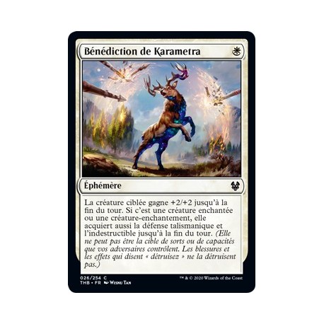 (FOIL) Blanche - Bénédiction de Karametra (C) [THB]