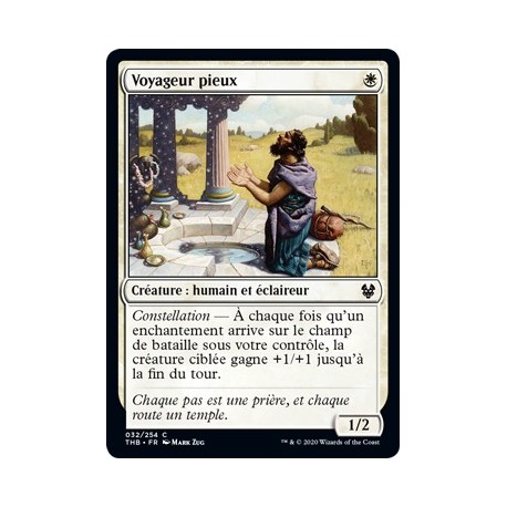 (FOIL) Blanche - Voyageur pieux (C) [THB]