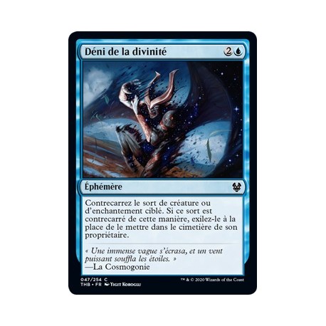 (FOIL) Bleue - Déni de la divinité (C) [THB]