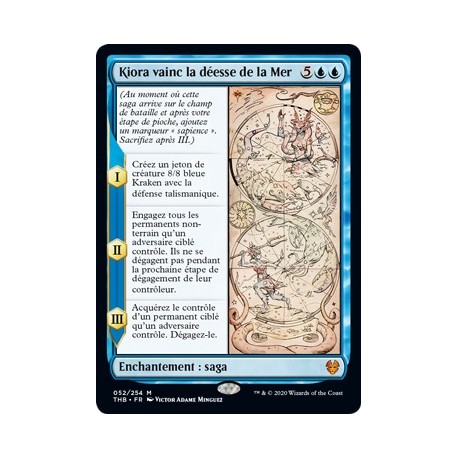 (FOIL) Bleue - Kiora vainc la déesse de la Mer (M) [THB]