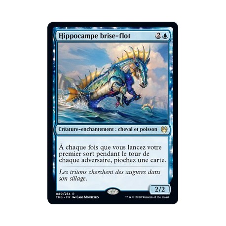 (FOIL) Bleue - Hippocampe brise-flot (R) [THB]