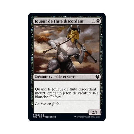 (FOIL) Noire - Joueur de flûte discordant (C) [THB]