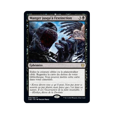 (FOIL) Noire - Manger jusqu'à l'extinction (R) [THB]