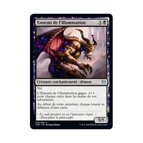 (FOIL) Noire - Ennemi de l'illumination (U) [THB]