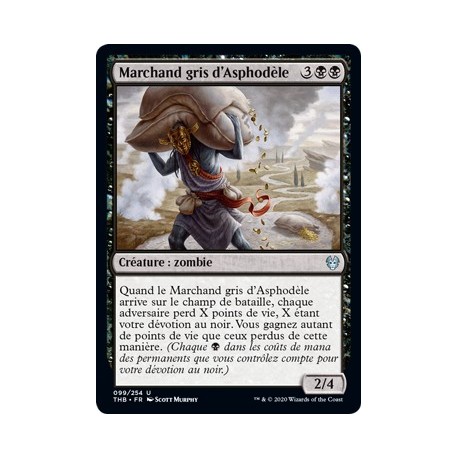 (FOIL) Noire - Marchand gris d'Asphodèle (U) [THB]