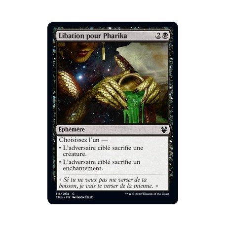 (FOIL) Noire - Libation pour Pharika (C) [THB]