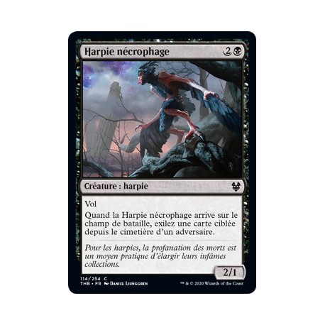 (FOIL) Noire - Harpie nécrophage (C) [THB]