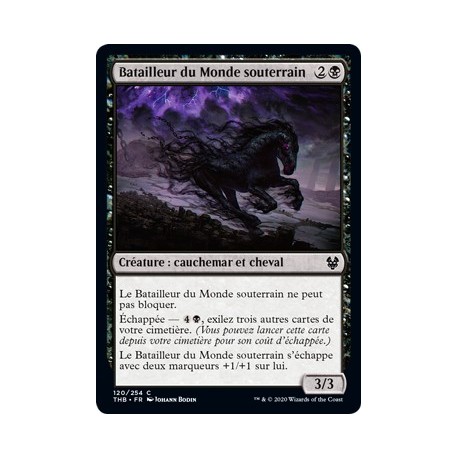 (FOIL) Noire - Batailleur du Monde souterrain (C) [THB]