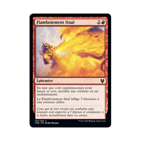 (FOIL) Rouge - Flamboiement final (C) [THB]