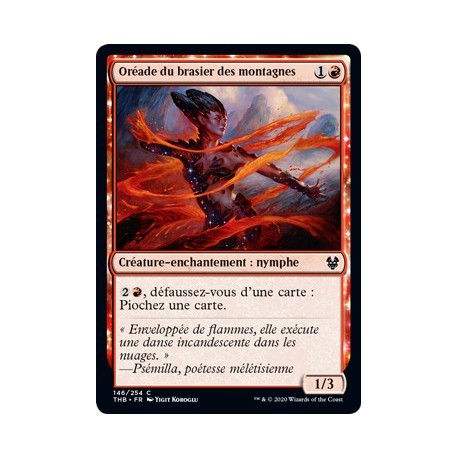(FOIL) Rouge - Oréade du brasier des montagnes (C) [THB]