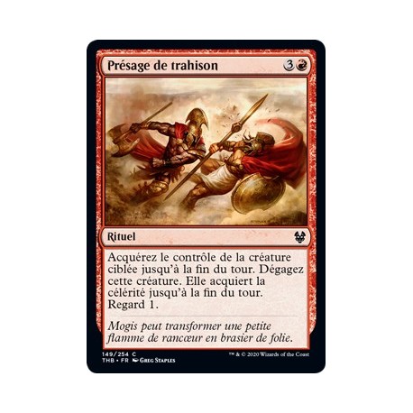 (FOIL) Rouge - Présage de trahison (C) [THB]
