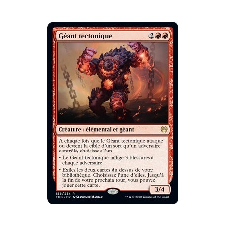 (FOIL) Rouge - Géant tectonique (R) [THB]