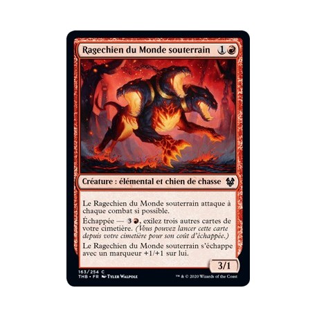 (FOIL) Rouge - Ragechien du Monde souterrain (C) [THB]