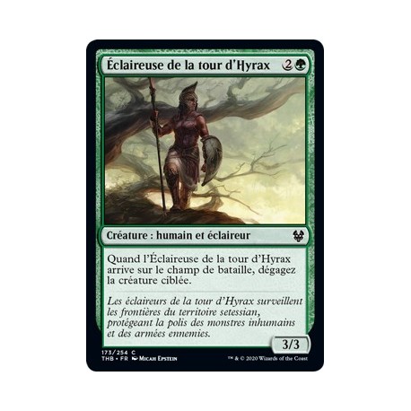 (FOIL) Verte - Éclaireuse de la tour d'Hyrax (C) [THB]