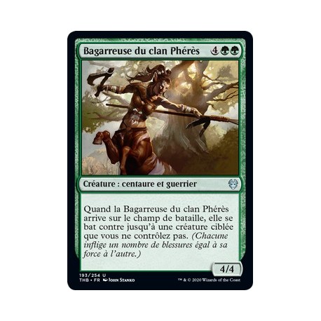 (FOIL) Verte - Bagarreuse du clan Phérès (U) [THB]