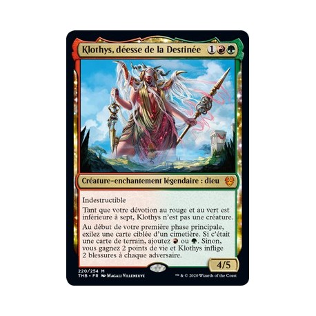 (FOIL) Or - Klothys, déesse de la Destinée (M) [THB]