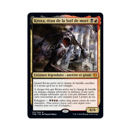 (FOIL) Or - Kroxa, titan de la Soif de mort (M) [THB]