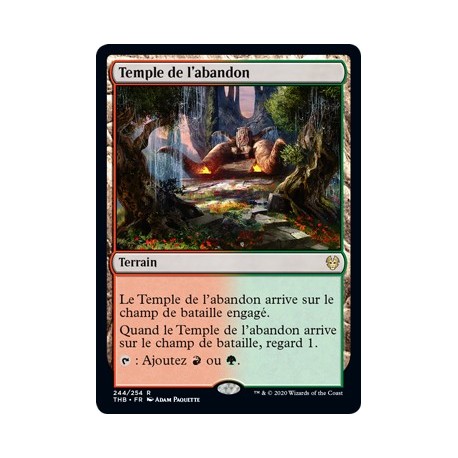 (FOIL) Terrain - Temple de l'abandon (R) [THB]