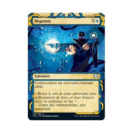 (FOIL) Bleue - Négation (U) [STA]