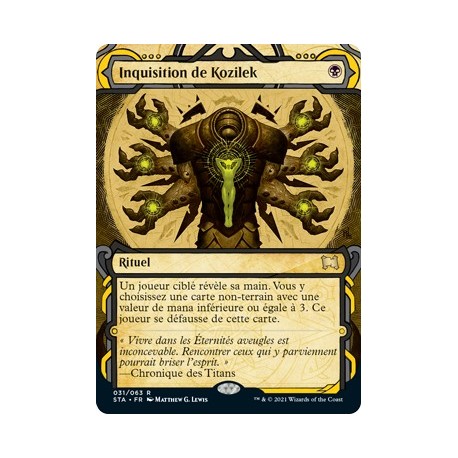 (FOIL) Noire - Inquisition de Kozilek (R) [STA]