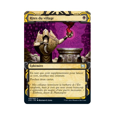 (FOIL) Noire - Rites du village (U) [STA]