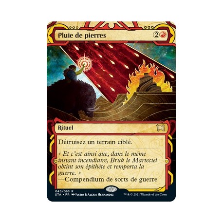 (FOIL) Rouge - Pluie de pierres (R) [STA]