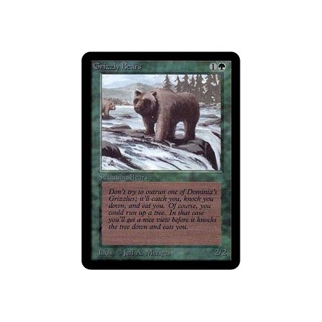 Verte - Grizzly Bears (C) [ALPHA] Grading : NM