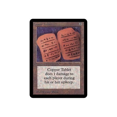 Incolore - Copper Tablet (U) [ALPHA] Grading : NM