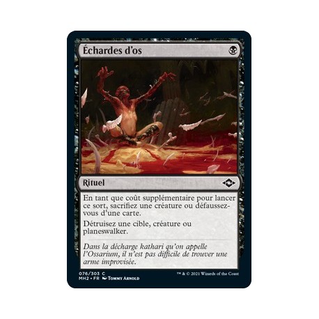 [FOIL] Noire - Échardes d'os (C) [MH2]
