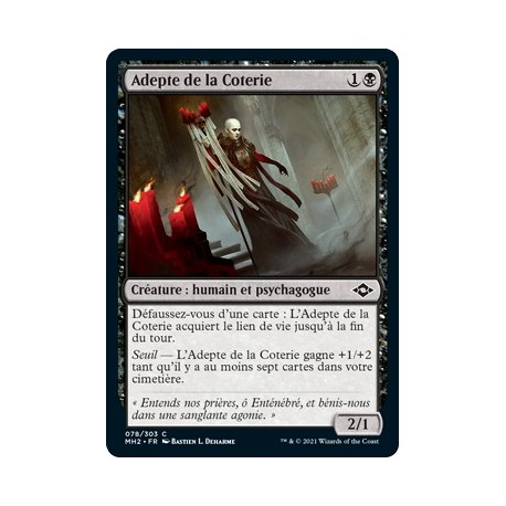 [FOIL] Noire - Adepte de la Coterie (C) [MH2]