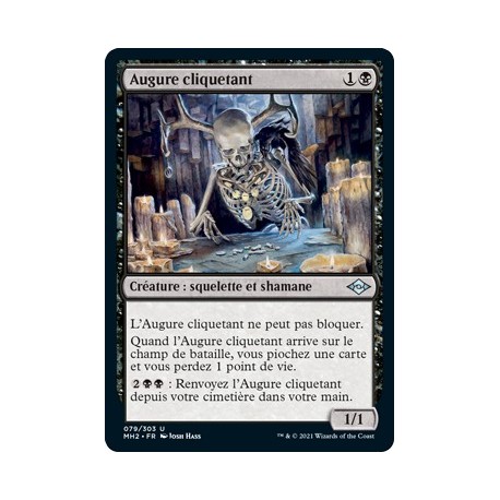 [FOIL] Noire - Augure cliquetant (U) [MH2]