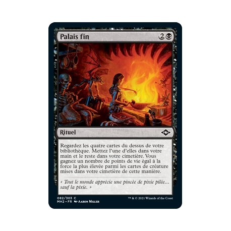 [FOIL] Noire - Palais fin (C) [MH2]