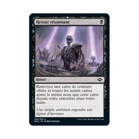 [FOIL] Noire - Retour résonnant (C) [MH2]