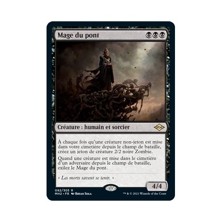 [FOIL] Noire - Mage du pont (R) [MH2]