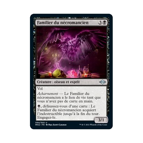 [FOIL] Noire - Familier du nécromancien (U) [MH2]