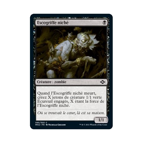 [FOIL] Noire - Escogriffe niché (C) [MH2]