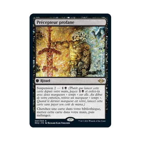 [FOIL] Noire - Précepteur profane (R) [MH2]