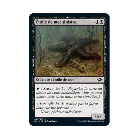 [FOIL] Noire - Étoile de mer sinistre (C) [MH2]