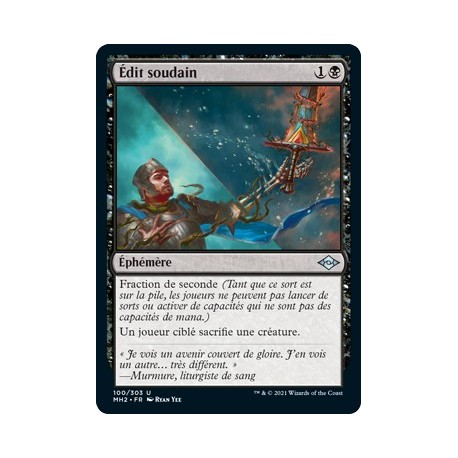 [FOIL] Noire - Édit soudain (U) [MH2]